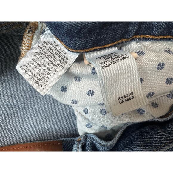 Lucky Brand Men's Blue Denim Jeans size 34 X 34; 121 Heritage Slim - Picture 9 of 11